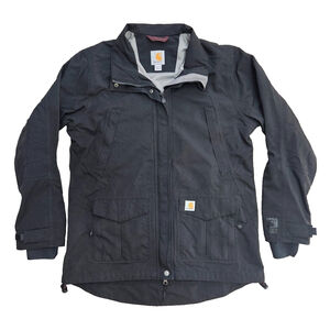 Carhartt Storm Defender Shoreline Jacket Womens Large Rain Coat NO HOOD